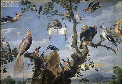 Concert of the Birds, c.1629/30 by Frans Snyders | Painting Reproduction