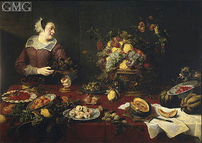 The Fruit Girl, c.1633 | Frans Snyders | Painting Reproduction