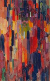 Frau Kupka unter den Vertikalen, c.1910/11 von Frantisek Kupka | Gemälde-Reproduktion