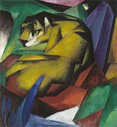 Tiger, 1912 von Franz Marc | Gemälde-Reproduktion