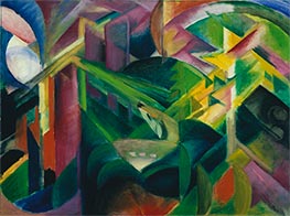 Deer in the Monastery Garden, 1912 by Franz Marc | Painting Reproduction