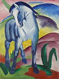 Blaues Pferd I, 1911 von Franz Marc | Gemälde-Reproduktion