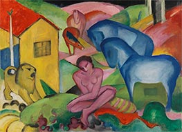 Der Traum, 1912 von Franz Marc | Gemälde-Reproduktion