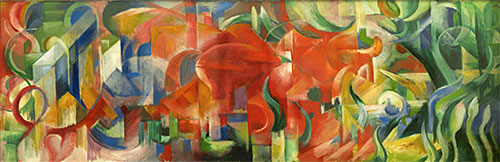 Playing Forms, 1914 | Franz Marc | Painting Reproduction