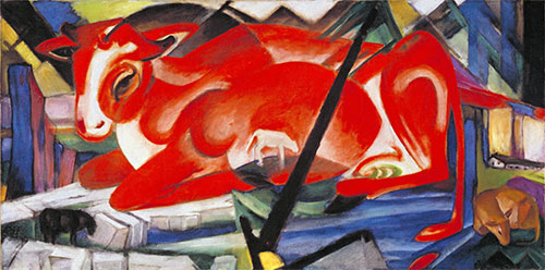 The World Cow | Franz Marc | Painting Reproduction