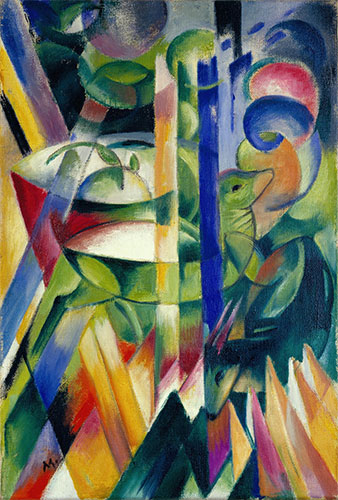 The Little Mountain Goats, 1913/14 | Franz Marc | Painting Reproduction