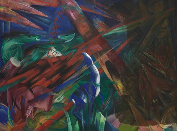 Tierschicksale (Die Bäume zeigten ihre Ringe, die Tiere ihre Adern), 1913 | Franz Marc