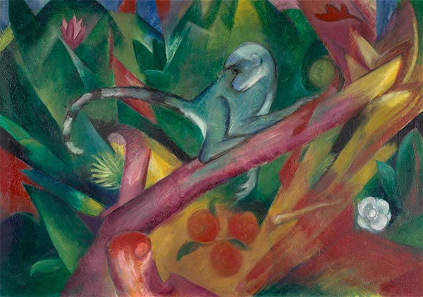 The Monkey, 1912 | Franz Marc | Painting Reproduction
