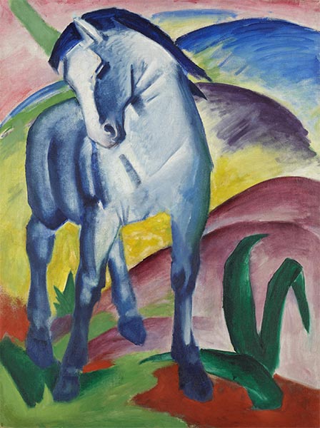 Blaues Pferd I, 1911 | Franz Marc | Gemälde Reproduktion