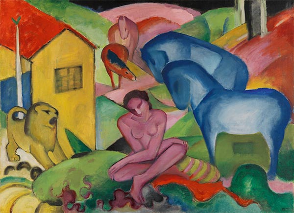 Der Traum, 1912 | Franz Marc | Gemälde Reproduktion