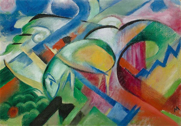 The Sheep, c.1913/14 by Franz Marc | Giclée Canvas Print