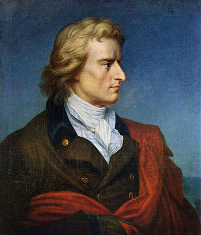 Portrait of Friedrich von Schiller, c.1808/09 | Franz Gerhard von Kugelgen | Painting Reproduction