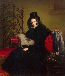 Portrait of Empress Alexandra Fyodorovna, 1836 von Franz Kruger | Gemälde-Reproduktion