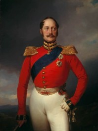 Portrait of Tsar Nicholas I, 1847 by Franz Kruger | Painting Reproduction