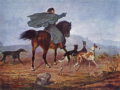 Ausritt zur Jagd, 1819 | Franz Kruger | Painting Reproduction