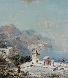 Amalfi, Gulf of Salerno, n.d. by Unterberger | Painting Reproduction