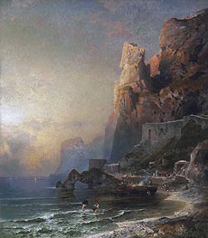 Gulf of Salerno | Unterberger | Painting Reproduction