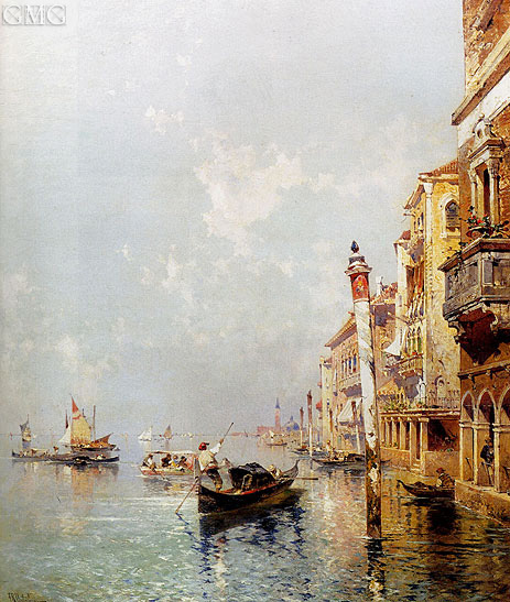 Canale della Giudecca, c.1895/00 | Unterberger | Painting Reproduction