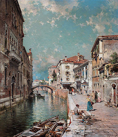 Rio Tiorado, Venice, c.1894/95 | Unterberger | Painting Reproduction