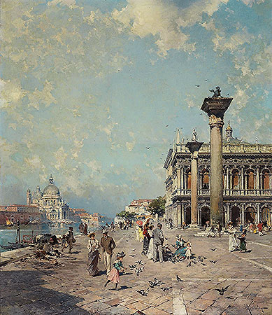 Piazza San Marco, Venice, c.1894/95 | Unterberger | Painting Reproduction