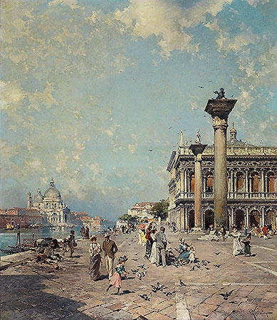 Piazza San Marco, Venice | Unterberger | Painting Reproduction
