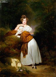 Portrait of Sophie Guillemette, Grand Duchess of Baden, 1831 von Franz Xaver Winterhalter | Gemälde-Reproduktion
