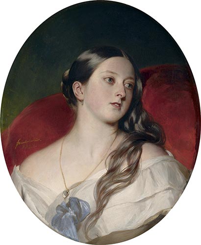 Queen Victoria, 1843 | Franz Xaver Winterhalter | Painting Reproduction