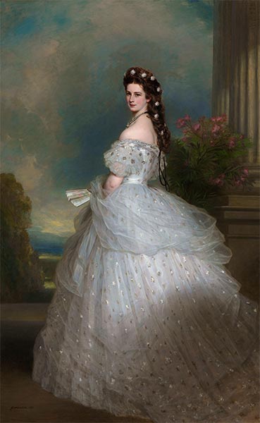 Empress Elizabeth of Austria, 1865 | Franz Xaver Winterhalter | Painting Reproduction