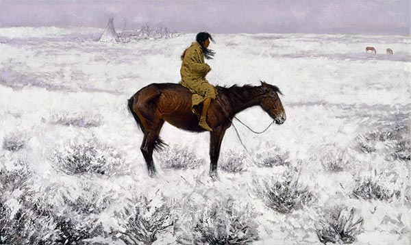 The Herd Boy, c.1905 by Frederic Remington | Painting Reproduction