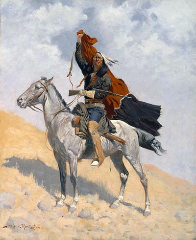 The Blanket Signal, c.1896 | Frederic Remington | Painting Reproduction