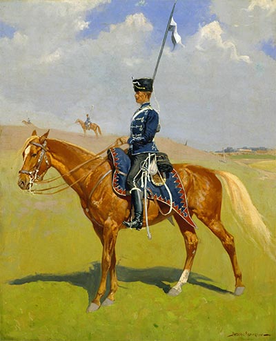 The Hussar, 1893 by Frederic Remington | Painting Reproduction