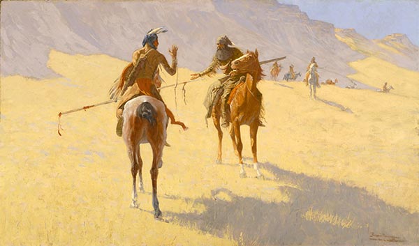 The Parley, 1903 | Frederic Remington | Painting Reproduction