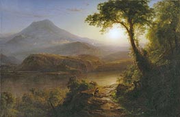 Tropical Scenery, 1873 by Frederic Edwin Church | Painting Reproduction