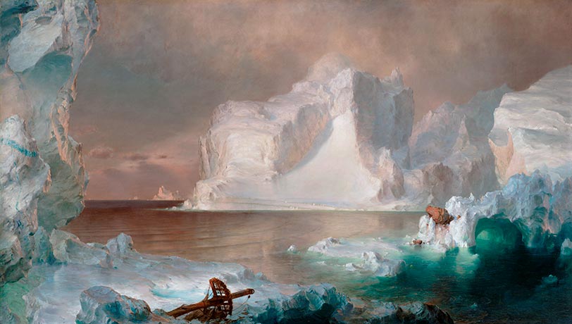 The Icebergs, 1861 | Frederic Edwin Church | Gemälde Reproduktion