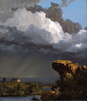 A Passing Storm, 1849 | Frederic Edwin Church | Gemälde Reproduktion