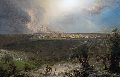 Jerusalem from the Mount of Olives, 1870 | Frederic Edwin Church | Painting Reproduction