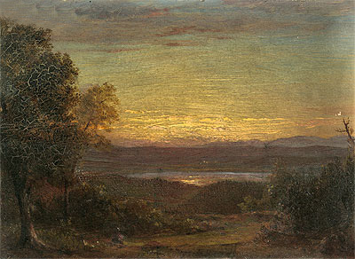 Sunset from Olana, 1891 | Frederic Edwin Church | Gemälde Reproduktion