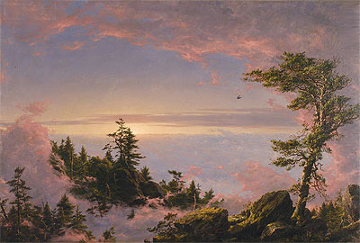 Above the Clouds at Sunrise, 1849 | Frederic Edwin Church | Painting Reproduction