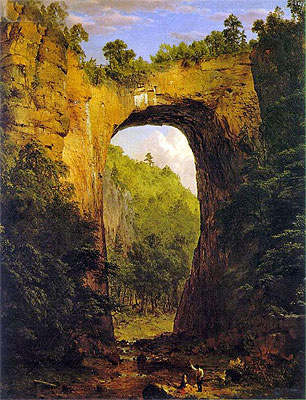 The Natural Bridge, Virginia, 1852 | Frederic Edwin Church | Gemälde Reproduktion