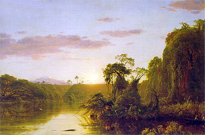 Scene on the Magdalena, 1854 | Frederic Edwin Church | Painting Reproduction