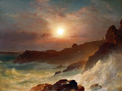 Coast Scene, Mount Desert, 1863 | Frederic Edwin Church | Painting Reproduction