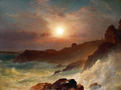 Küstenszene, Mount Desert | Frederic Edwin Church | Gemälde Reproduktion