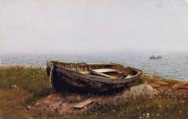 Verlassenes Boot, 1850 | Frederic Edwin Church | Gemälde Reproduktion