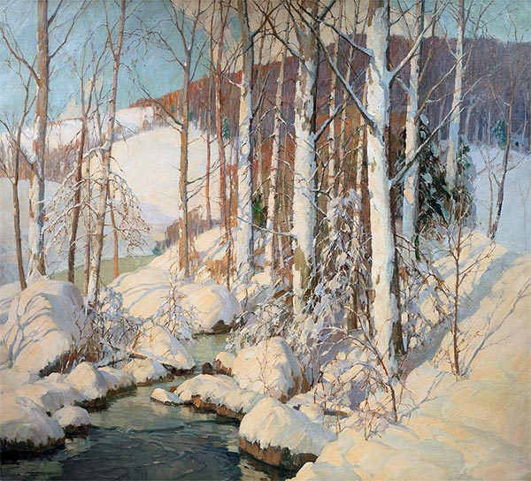 Winter Calm, Undated | Frederick J. Mulhaupt | Painting Reproduction