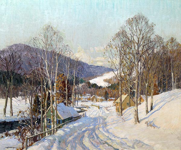 February Morning (New Hampshire), n.d. by Frederick J. Mulhaupt | Painting Reproduction