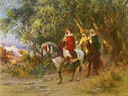 The Return, 1892 von Frederick Arthur Bridgman | Gemälde-Reproduktion