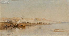 Scene on the Nile, 1878 by Frederick Arthur Bridgman | Painting Reproduction