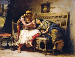 Queen of the Brigands, c.1882 by Frederick Arthur Bridgman | Painting Reproduction