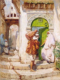 The Water Carrier, undated by Frederick Arthur Bridgman | Painting Reproduction