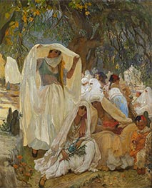 Der Tag des Propheten in Blidah, Algerien | Frederick Arthur Bridgman | Gemälde Reproduktion